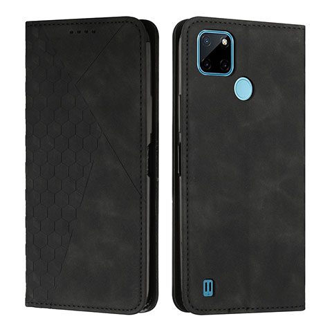 Funda de Cuero Cartera con Soporte Carcasa Y02X para Realme C25Y India Negro