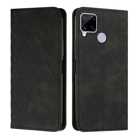 Funda de Cuero Cartera con Soporte Carcasa Y02X para Realme Narzo 20 Negro