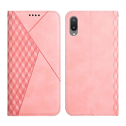 Funda de Cuero Cartera con Soporte Carcasa Y02X para Samsung Galaxy A02 Oro Rosa