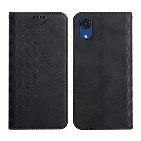 Funda de Cuero Cartera con Soporte Carcasa Y02X para Samsung Galaxy A03 Core Negro