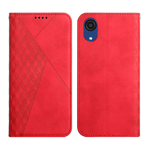 Funda de Cuero Cartera con Soporte Carcasa Y02X para Samsung Galaxy A03 Core Rojo