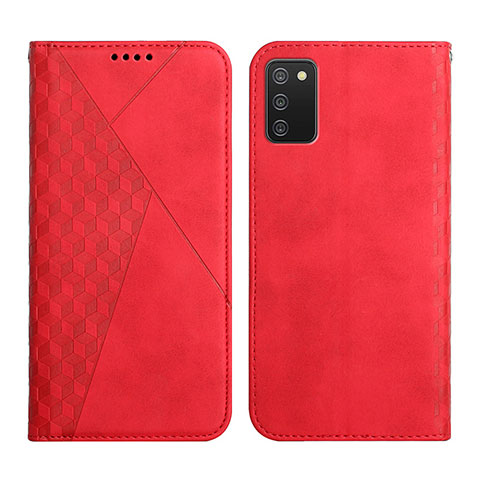 Funda de Cuero Cartera con Soporte Carcasa Y02X para Samsung Galaxy A03s Rojo