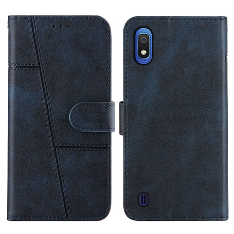 Funda de Cuero Cartera con Soporte Carcasa Y02X para Samsung Galaxy A10 Azul