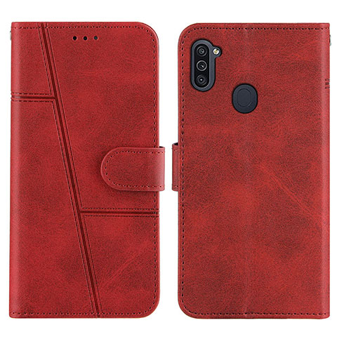 Funda de Cuero Cartera con Soporte Carcasa Y02X para Samsung Galaxy A11 Rojo