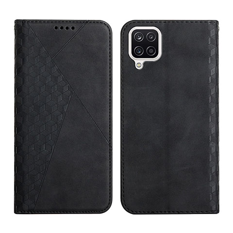 Funda de Cuero Cartera con Soporte Carcasa Y02X para Samsung Galaxy A12 Nacho Negro