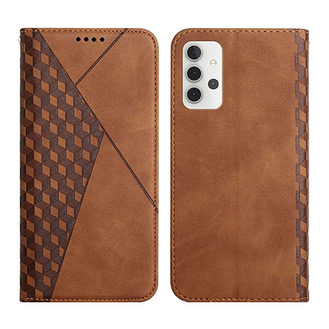 Funda de Cuero Cartera con Soporte Carcasa Y02X para Samsung Galaxy A32 4G Marron