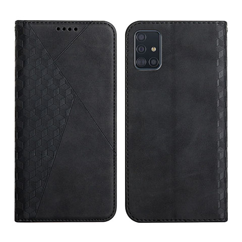 Funda de Cuero Cartera con Soporte Carcasa Y02X para Samsung Galaxy A71 4G A715 Negro