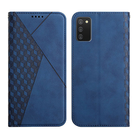 Funda de Cuero Cartera con Soporte Carcasa Y02X para Samsung Galaxy F02S SM-E025F Azul