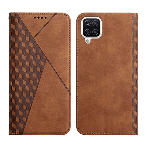 Funda de Cuero Cartera con Soporte Carcasa Y02X para Samsung Galaxy F12 Marron