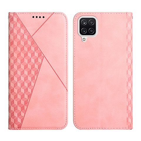 Funda de Cuero Cartera con Soporte Carcasa Y02X para Samsung Galaxy F12 Oro Rosa