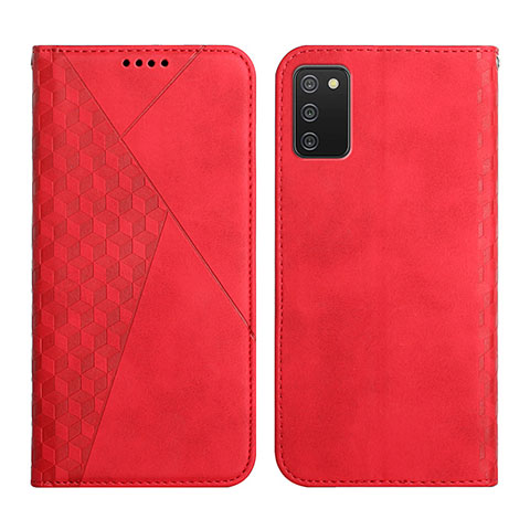 Funda de Cuero Cartera con Soporte Carcasa Y02X para Samsung Galaxy M02s Rojo