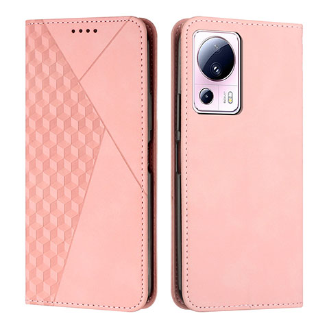 Funda de Cuero Cartera con Soporte Carcasa Y02X para Xiaomi Civi 2 5G Oro Rosa