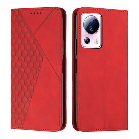 Funda de Cuero Cartera con Soporte Carcasa Y02X para Xiaomi Civi 2 5G Rojo