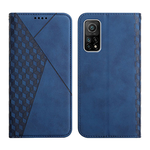 Funda de Cuero Cartera con Soporte Carcasa Y02X para Xiaomi Mi 10T Pro 5G Azul