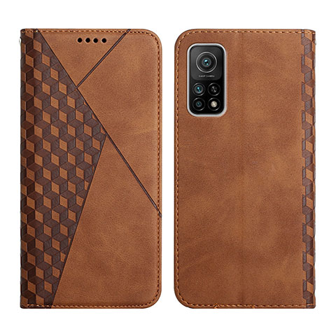 Funda de Cuero Cartera con Soporte Carcasa Y02X para Xiaomi Mi 10T Pro 5G Marron