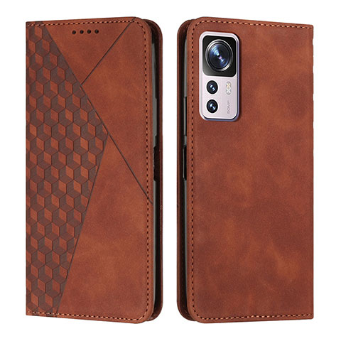 Funda de Cuero Cartera con Soporte Carcasa Y02X para Xiaomi Mi 12T Pro 5G Marron