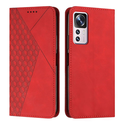 Funda de Cuero Cartera con Soporte Carcasa Y02X para Xiaomi Mi 12T Pro 5G Rojo