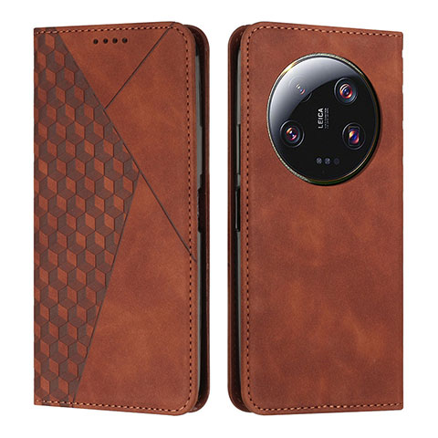 Funda de Cuero Cartera con Soporte Carcasa Y02X para Xiaomi Mi 13 Ultra 5G Marron