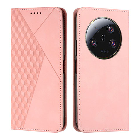 Funda de Cuero Cartera con Soporte Carcasa Y02X para Xiaomi Mi 13 Ultra 5G Oro Rosa