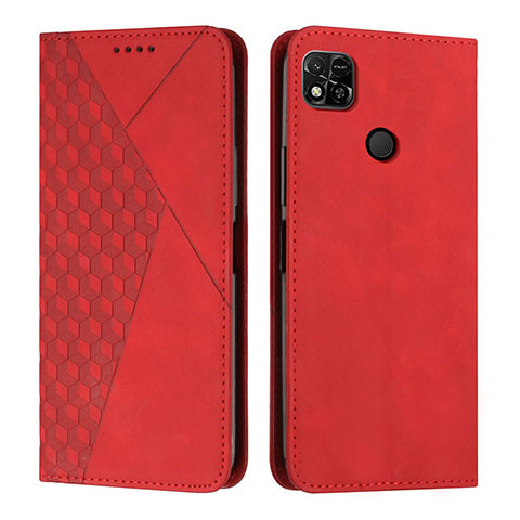 Funda de Cuero Cartera con Soporte Carcasa Y02X para Xiaomi POCO C3 Rojo