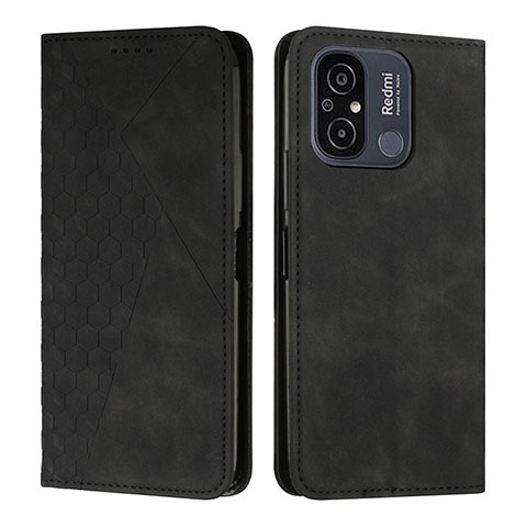 Funda de Cuero Cartera con Soporte Carcasa Y02X para Xiaomi Poco C55 Negro