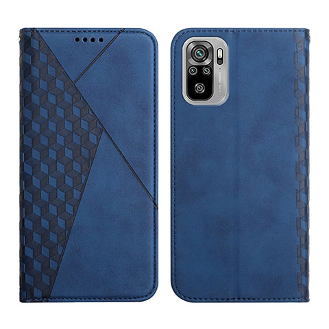 Funda de Cuero Cartera con Soporte Carcasa Y02X para Xiaomi Poco M5S Azul