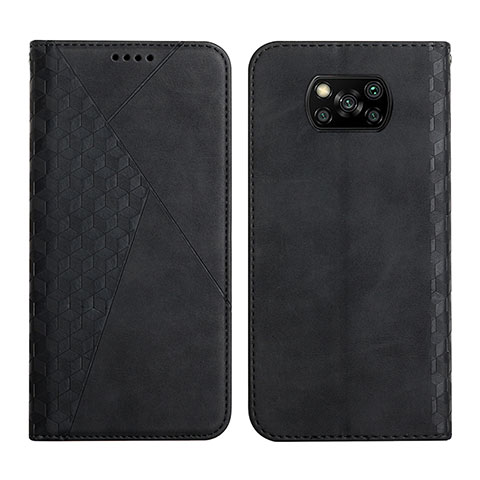 Funda de Cuero Cartera con Soporte Carcasa Y02X para Xiaomi Poco X3 NFC Negro