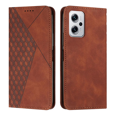 Funda de Cuero Cartera con Soporte Carcasa Y02X para Xiaomi Poco X4 GT 5G Marron