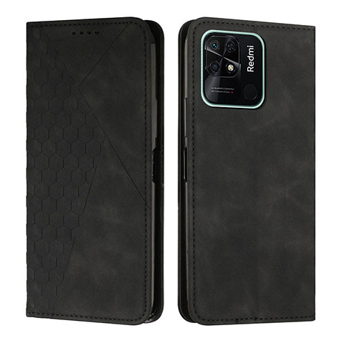 Funda de Cuero Cartera con Soporte Carcasa Y02X para Xiaomi Redmi 10 Power Negro