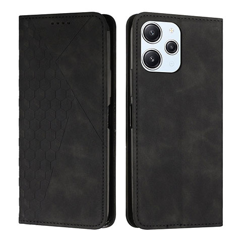 Funda de Cuero Cartera con Soporte Carcasa Y02X para Xiaomi Redmi 12 4G Negro