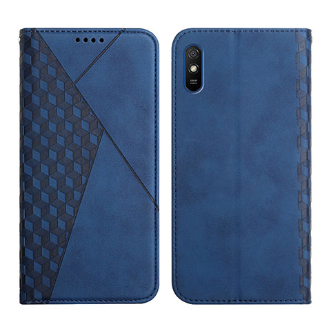 Funda de Cuero Cartera con Soporte Carcasa Y02X para Xiaomi Redmi 9A Azul