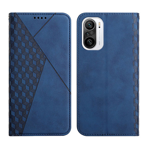 Funda de Cuero Cartera con Soporte Carcasa Y02X para Xiaomi Redmi K40 5G Azul