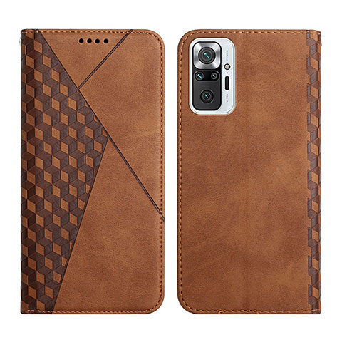 Funda de Cuero Cartera con Soporte Carcasa Y02X para Xiaomi Redmi Note 10 Pro 4G Marron