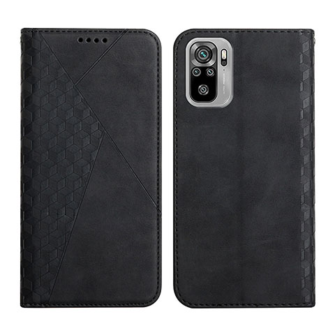 Funda de Cuero Cartera con Soporte Carcasa Y02X para Xiaomi Redmi Note 10S 4G Negro