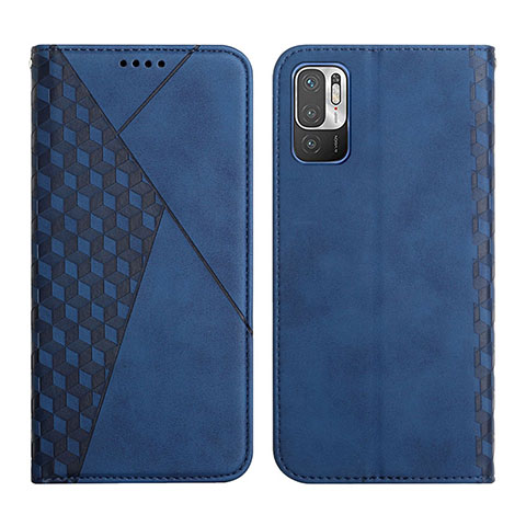 Funda de Cuero Cartera con Soporte Carcasa Y02X para Xiaomi Redmi Note 10T 5G Azul