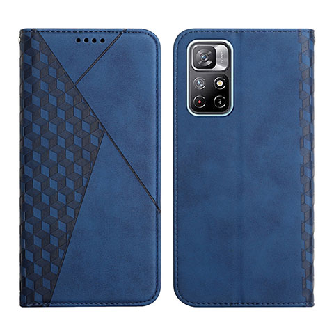 Funda de Cuero Cartera con Soporte Carcasa Y02X para Xiaomi Redmi Note 11 5G Azul