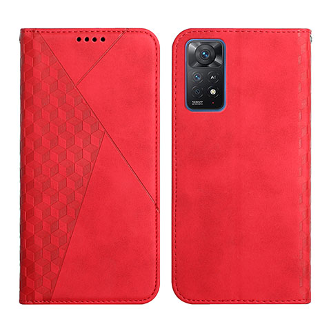 Funda de Cuero Cartera con Soporte Carcasa Y02X para Xiaomi Redmi Note 11 Pro 5G Rojo