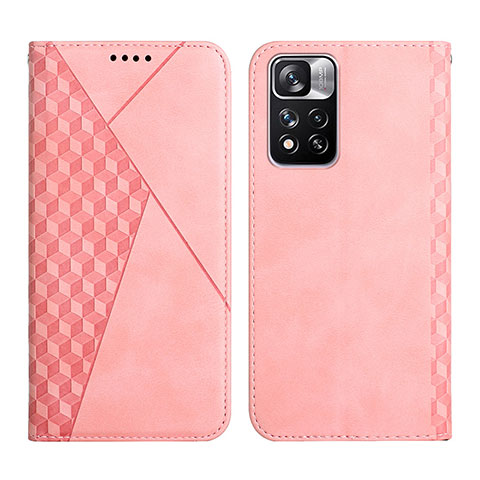 Funda de Cuero Cartera con Soporte Carcasa Y02X para Xiaomi Redmi Note 11 Pro+ Plus 5G Oro Rosa