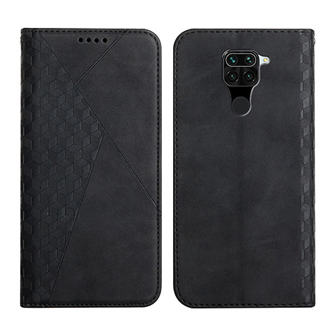 Funda de Cuero Cartera con Soporte Carcasa Y02X para Xiaomi Redmi Note 9 Negro