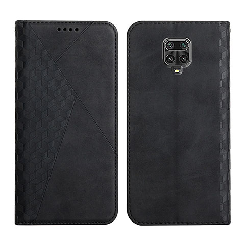 Funda de Cuero Cartera con Soporte Carcasa Y02X para Xiaomi Redmi Note 9 Pro Negro