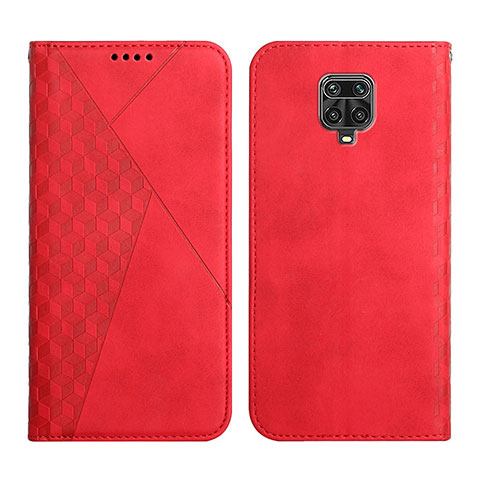 Funda de Cuero Cartera con Soporte Carcasa Y02X para Xiaomi Redmi Note 9S Rojo