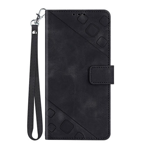 Funda de Cuero Cartera con Soporte Carcasa Y03B para Huawei Enjoy 50 Negro