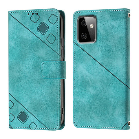 Funda de Cuero Cartera con Soporte Carcasa Y03B para Motorola Moto G Power 5G (2023) Verde