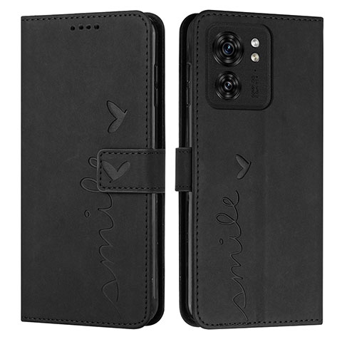 Funda de Cuero Cartera con Soporte Carcasa Y03X para Motorola Moto Edge 40 5G Negro