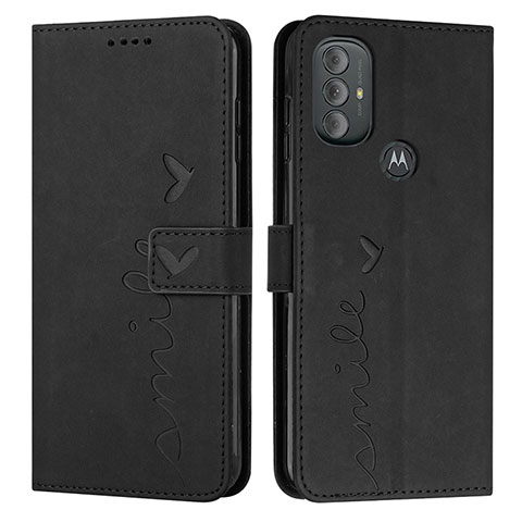 Funda de Cuero Cartera con Soporte Carcasa Y03X para Motorola Moto G Power (2022) Negro