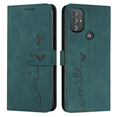 Funda de Cuero Cartera con Soporte Carcasa Y03X para Motorola Moto G Power (2022) Verde