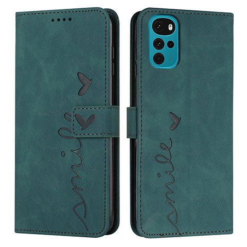 Funda de Cuero Cartera con Soporte Carcasa Y03X para Motorola Moto G22 Verde