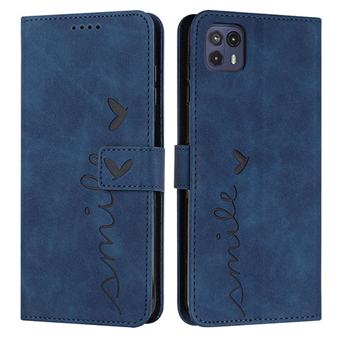 Funda de Cuero Cartera con Soporte Carcasa Y03X para Motorola Moto G50 5G Azul