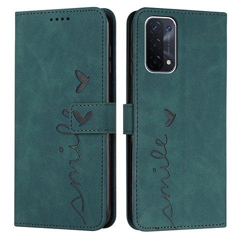 Funda de Cuero Cartera con Soporte Carcasa Y03X para OnePlus Nord N200 5G Verde