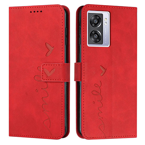 Funda de Cuero Cartera con Soporte Carcasa Y03X para OnePlus Nord N300 5G Rojo